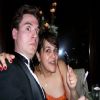 I think this is at Matt & Nicole's wedding. Shelly's getting crazy with a fork. (Pictured left to right Charlie, Shelly) 