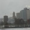 Still on my way downtown.  Tall buildings approacheth.