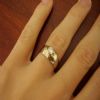 When I was a wee one I would run to the left of my mother and grab her hand to hold it when we were out, saying, 'I want the married hand!', and staring into the beautiful diamond and band. It's the only thing, as an adult, that I ever asked her for, when she was ready to part with it. It's one of my most treasured belongings.