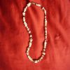 This shell necklace was a gift from the Sault Ste Marie Chippewa tribe when my parents registered my Indianness. I think I was about four.